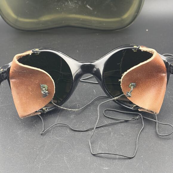 Retro 80s VTG Bolle Design FRC Round Glacier Sunglasses Nylon Frame / See Pic - Picture 6 of 12